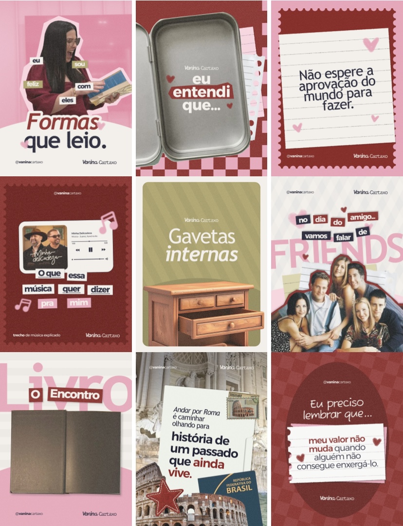Seleção de designs para conteúdo sobre livros e cultura