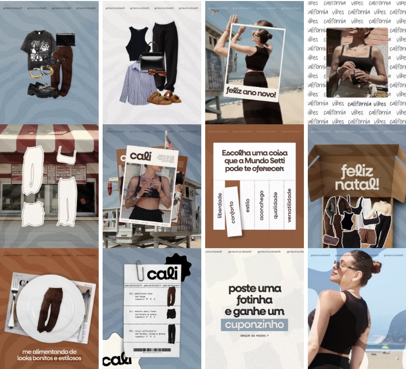 Seleção de designs para marca de moda