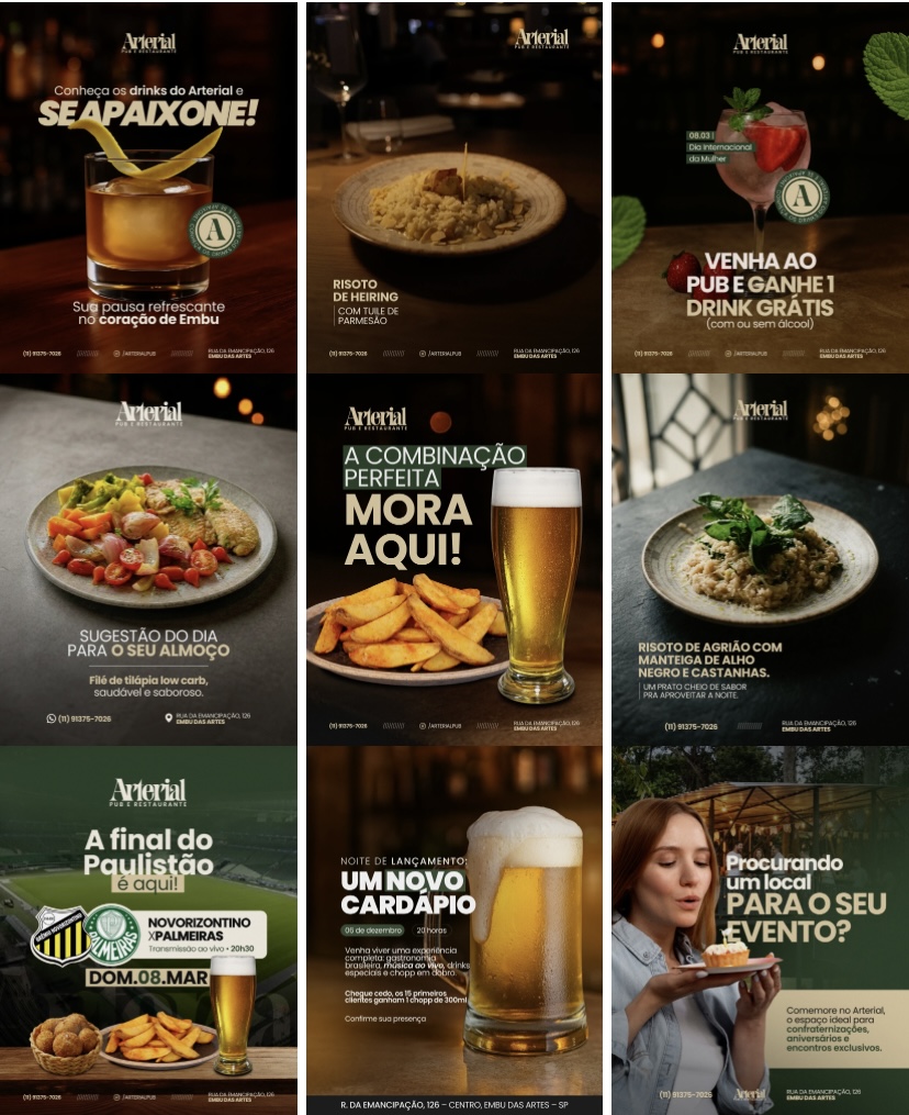 Seleção de designs para pub e restaurante